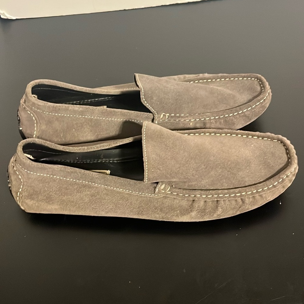 Scandia Woods Men's Shoe Size 11  Gray ￼Slip On Square Toe Driving Shoes